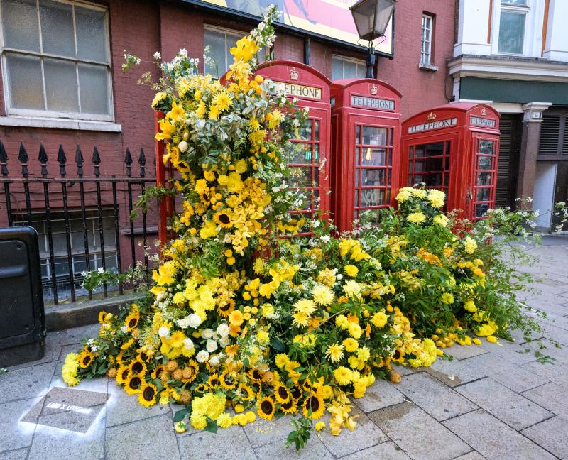 Flower Flashes brought joy to London landmarks Flower Flashes brought joy to London landmarks