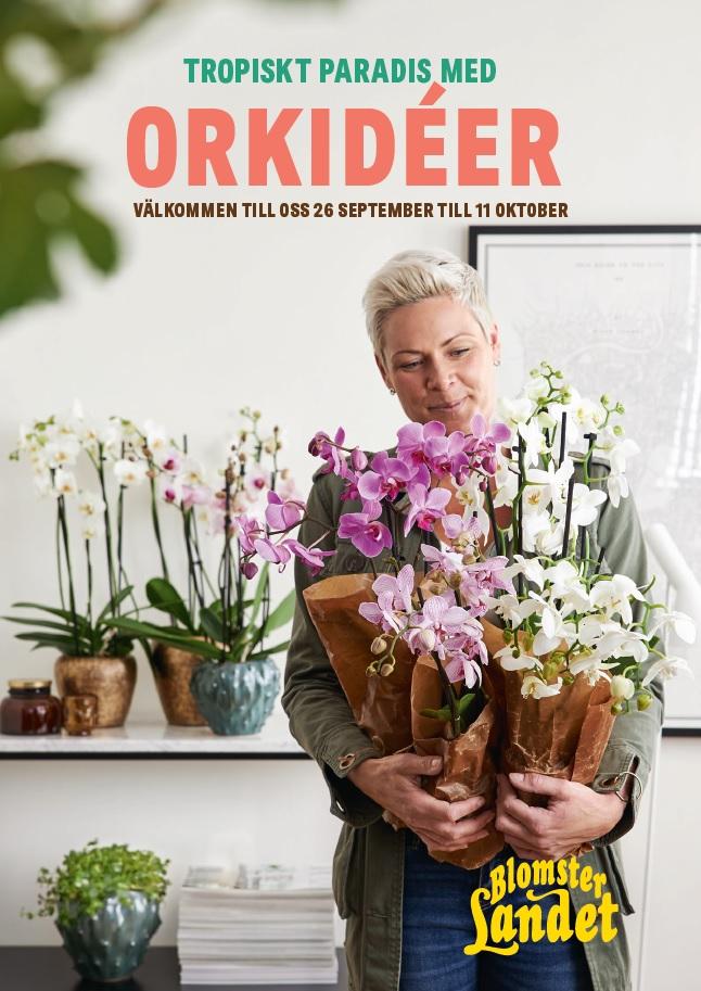 Blomsterlandet shopper activatie orchidee folder voorzijde